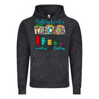 Vintage Black battery life of a teacher monday friday Vintage Hoodie - NancyCooperArtShop