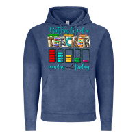 Vintage Denim battery life of a teacher monday friday Vintage Hoodie - NancyCooperArtShop