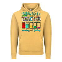Battery Life Of A Teacher Monday Friday Vintage Hoodie | Teevron