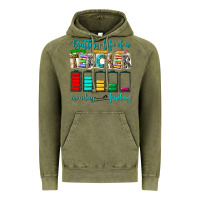 Vintage Olive battery life of a teacher monday friday Vintage Hoodie - NancyCooperArtShop