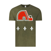 Vintage Olive vintage quebec hockey   retro nordiques Vintage Tee - lanVoArt