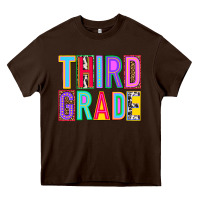 Chocolate Brown third grade Heavy Core Tee - NancyCooperArtShop