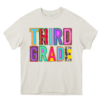 Cream third grade Heavy Core Tee - NancyCooperArtShop