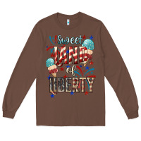 Chestnut Sweet land of liberty 4th of july Long Sleeve Tee - HowdyJamesFarm