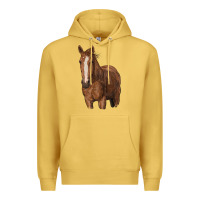 Antique Gold brown horse Premium Hoodie - RanaPortraitStore