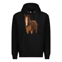 Black brown horse Premium Hoodie - RanaPortraitStore