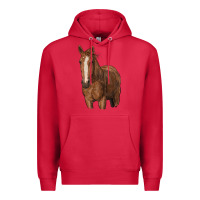 Cardinal brown horse Premium Hoodie - RanaPortraitStore