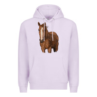 Lilac brown horse Premium Hoodie - RanaPortraitStore