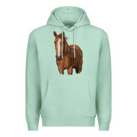 Seafoam brown horse Premium Hoodie - RanaPortraitStore