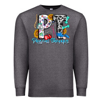 Charcoal Heather pt therapy Premium Sweatshirt - CowhideDigitalArt