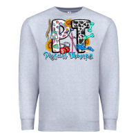 Heather Grey pt therapy Premium Sweatshirt - CowhideDigitalArt