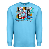 Ocean Blue pt therapy Premium Sweatshirt - CowhideDigitalArt