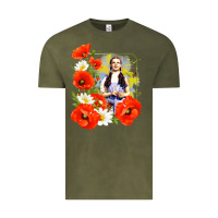 Vintage Olive dorothy poppies Vintage Tee - lanVoArt