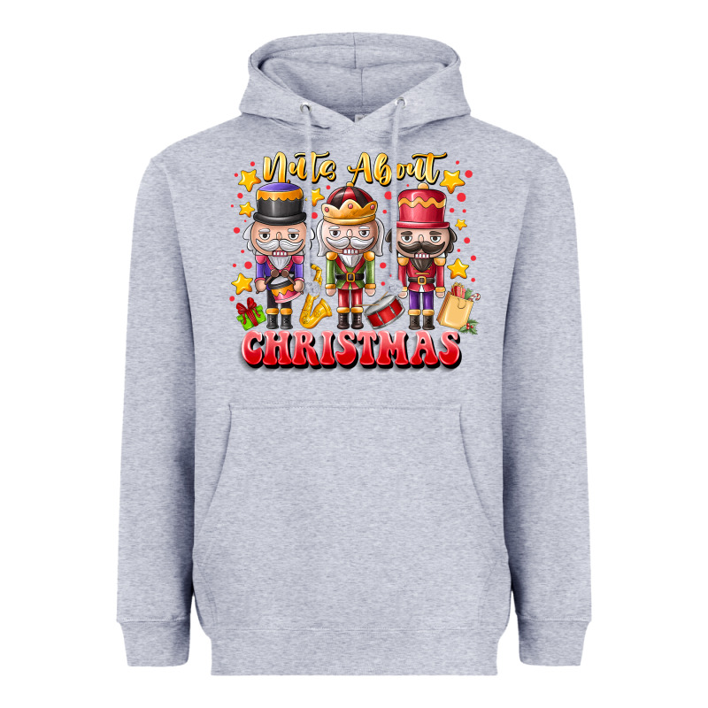 Nuts About Christmas Heavyweight Hoodie by CowhideDigitalArt | Teevron