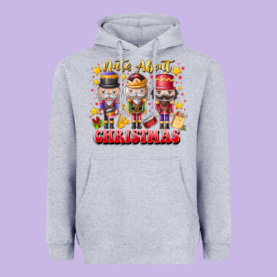Nuts About Christmas Heavyweight Hoodie Designed By Cowhidedigitalart