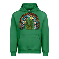 Emerald cactus gemstone rainbow Urban Hoodie - Artiststas