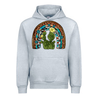 Heather Grey cactus gemstone rainbow Urban Hoodie - Artiststas