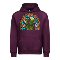Mauve Wine cactus gemstone rainbow Urban Hoodie - Artiststas