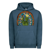 Pigment Midnight Navy cactus gemstone rainbow Urban Hoodie - Artiststas