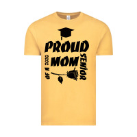 Vintage Mustard Proud Mom Of A 2020 Senior Vintage Tee - Bettercallsaul
