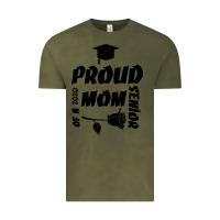 Vintage Olive Proud Mom Of A 2020 Senior Vintage Tee - Bettercallsaul