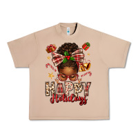 Burro happy holidays christmas afro messy bun Urban Heavy Tee - texasbilliewilder