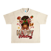 Sandshell happy holidays christmas afro messy bun Urban Heavy Tee - texasbilliewilder