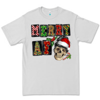 Dove Grey Merry af skeleton messy bun Premium Tee - NancyCooperArtShop