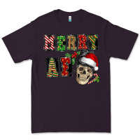 Plum Merry af skeleton messy bun Premium Tee - NancyCooperArtShop