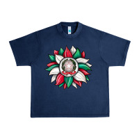 Navy sunflower i̇talian flag Urban Heavy Tee - JahusDesignShop