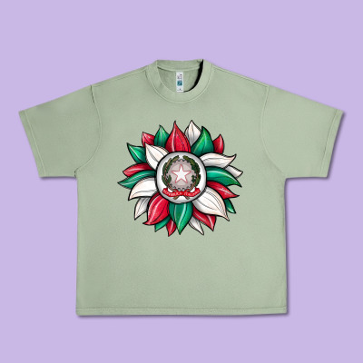Sunflower İtalian Flag Urban Heavy Tee Designed By Jahusdesignshop