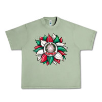 Oil Green sunflower i̇talian flag Urban Heavy Tee - JahusDesignShop