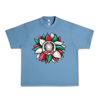 Pebble Blue sunflower i̇talian flag Urban Heavy Tee - JahusDesignShop
