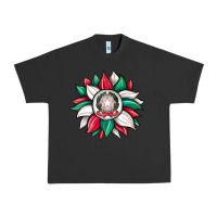 Pigment Black sunflower i̇talian flag Urban Heavy Tee - JahusDesignShop