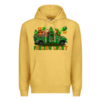 Antique Gold feeling lucky with gnomes on truck Premium Hoodie - FaDigitalArtStudio