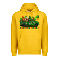 Lemon feeling lucky with gnomes on truck Premium Hoodie - FaDigitalArtStudio