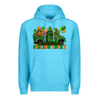 Ocean Blue feeling lucky with gnomes on truck Premium Hoodie - FaDigitalArtStudio