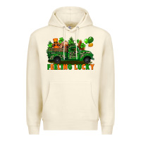 Sandshell feeling lucky with gnomes on truck Premium Hoodie - FaDigitalArtStudio