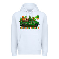 White feeling lucky with gnomes on truck Premium Hoodie - FaDigitalArtStudio