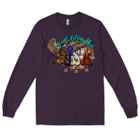 Plum God bless the USA Eagle 4th of july Long Sleeve Tee - HowdyJamesFarm
