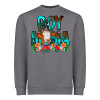 Storm Boy Mama Flowers Cow Heavyweight Sweatshirt - CowCowDesign