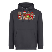 Smoke Christmas Dog Coffee Heavyweight Hoodie - CowhideDigitalArt