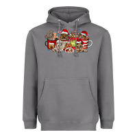 Storm Christmas Dog Coffee Heavyweight Hoodie - CowhideDigitalArt