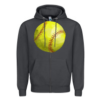 Smoke softball Zipper Hoodie - FaDigitalArtStudio
