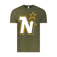 Vintage Olive vintage minnesota hockey   retro north stars Vintage Tee - lanVoArt