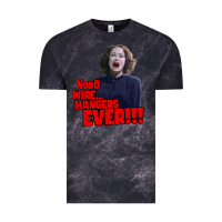 Cloud Black nooo wire hangers.. ever!!! vintage mommie dearest quote print Vintage Tee - lanVoArt