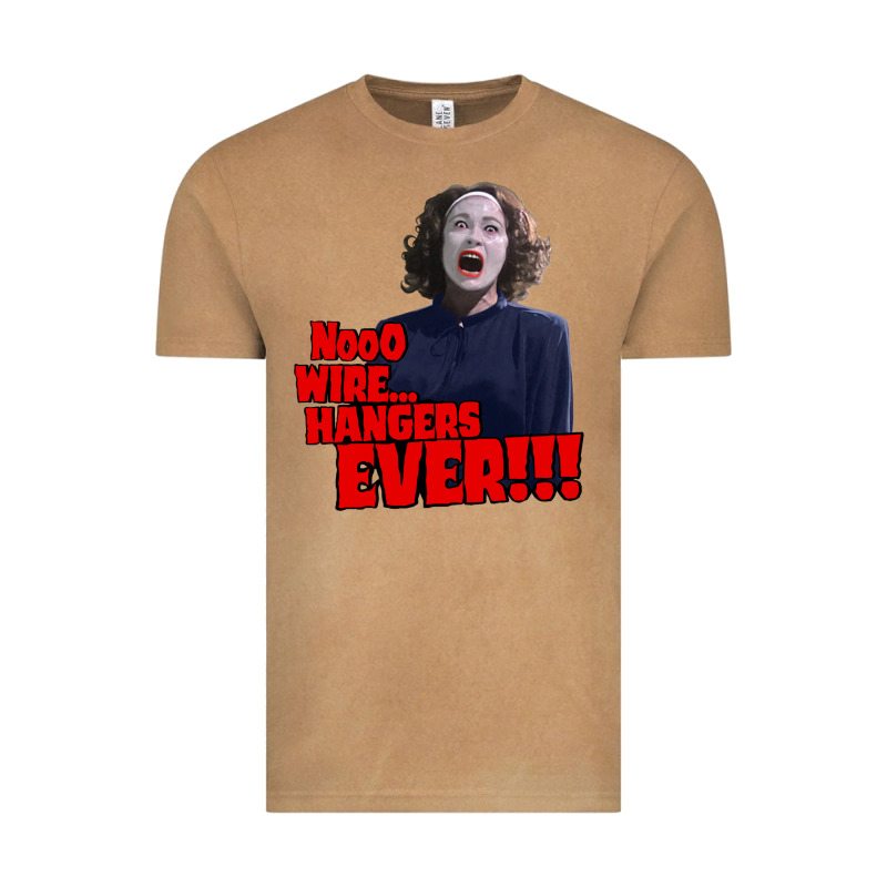 Nooo Wire Hangers.. Ever!!! Vintage Mommie Dearest Quote Print Vintage Tee by lanVoArt | Teevron