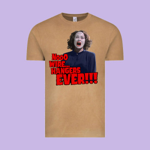 Nooo Wire Hangers.. Ever!!! Vintage Mommie Dearest Quote Print Vintage Tee Designed By Lanvoart