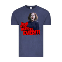 Vintage Denim nooo wire hangers.. ever!!! vintage mommie dearest quote print Vintage Tee - lanVoArt
