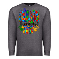 Charcoal Heather aba therapist Premium Sweatshirt - CowhideDigitalArt
